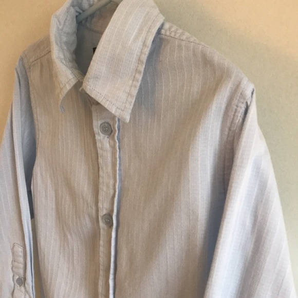 8/$25 Kenneth Cole Reaction 4T Blue Button Down Shirt - Picture 6 of 14